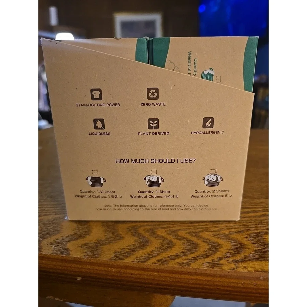 Laundry Detergent Sheets for 160 Loads,‎ Unscented, Eco-Friendly  Hypoallergenic